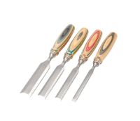 Kirschen Stevige Chisel Set   4 stuks, Houten Doos, Multikleur