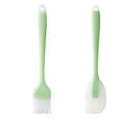 BJ 21 cm Lichtgroene Oliekwast en Schraper Set