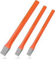 ValueMax 3 delige metselsteekspijzenset Cr V koude steekspijzen (10 mm, 12 mm, 16 mm), handsteekspijzen koude steekspijzen voor steen/metselwerk/cement/mortel/bouw