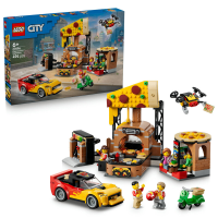 LEGO City 60496 Pizzacentrale met voertuigen