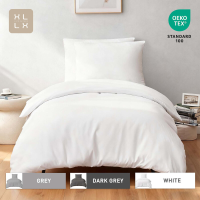 XLLX wit dekbedovertrekset, 155x220 cm/80x80 cm x 2 zachte dubbel geborstelde beddengoedset, met rits, 3 delig, inclusief 1 dekbedovertrek & 2 kussenslopen, zonder dekbed