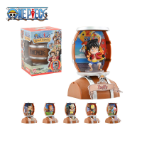 One Piece barrel capsule blind box mysterie figuur Grand Ship Yondemasuyo Bazooka Point willekeurig 1 st verrassingsspeelgoed Monkey D Luffy Roronoa Zoro Sanji Chopper anime cadeaus bureaudecoratie