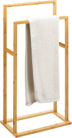 5Five bamboe handdoekrek op standaard   lichtbruin, 42 x 24 x 82 cm