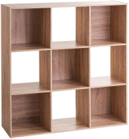 5Five Houten Boekenkast   Multi, 100,5 x 32 x 100,5 cm