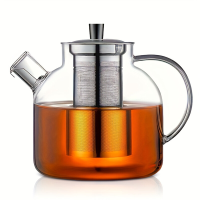 YumiPLUS glazen theepot met uitneembare thee infuser, set van 1