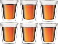 Bodum Canteen dubbelwandige glazen set   0,1 L, 6 stuks