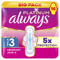 Always Platinum Night (Maat 3) Maandverband, Voordeelverpakkingen 16 stuks