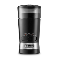 De'Longhi KG210 koffiemolen   roestvrijstalen messen   3 maalstanden   kopjesaantal selectie tot 12 kopjes   push to grind knop