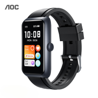 AOC New T11 Smartwatch, 1,47 inch IPS HD display, Bluetooth 5.3, 24 Uurs hartslagmeting, 100+ sportmodi, IP68 waterbestendig, Verlengde stand by, Realtime berichtmeldingen, Compatibel met iOS/Android