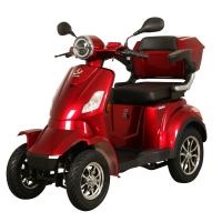 Chunlai CL 30ZR 60 4 wiel elektrisch mobiliteitsvoertuig, EU typegoedgekeurd L6e A, 1000 W motor, 60 V 20 Ah verwijderbare lithiumbatterij, 25 km/h, Rood