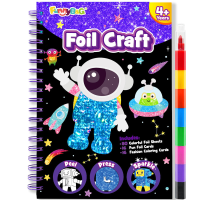 Space Planet Serie Folie Art Knutselset, 1 Set, Schoonmaakvrije DIY Activiteit, Reisspeelgoed, Verjaardagscadeau Voor Kinderen Van 4 9 Jaar