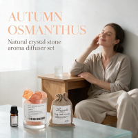 Kristal Diffuser Cadeauset, Herfst Osmanthus (Oranje Kristallen), 1000 g Geschenkdoos, 1 Stuk