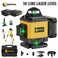 CONENTOOL Laserniveau   16 lijnen   2 batterijen * 2400 mAh   Multifunctionele accessoires   Met 1 m statief   LL01