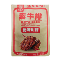 Wuxianzhai Vegetarische biefstuk (Sichuanse pittige smaak) 90 g