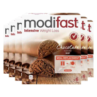 6X Modifast Intensive Reep Melk Chocolade 6 x 31 gr