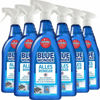 6X Blue Wonder Allesreiniger Spray 750 ml
