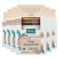 6X Kneipp Geurkaars Deep Relaxation   Sandalwood en Patchouli