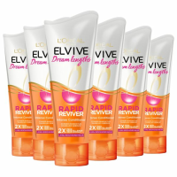 6X L'Oréal Elvive Dream Lengths Rapid Reviver Conditioner 180 ml