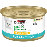 24X Gourmet Nature's Creations Kattenvoer Nat Tonijn 85 gr