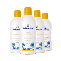 4X Melkmeisje Bad en Douche Crème Zonnebloem 1000 ml
