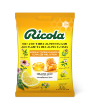 6X Ricola Keelpastilles Honing Citroen Echinacea Zakje 75 gr