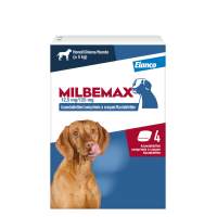 Milbemax Ontworming Kauwtabletten Hond 5   75 kg 4 tabletten