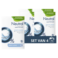 4X Neutral Waspoeder Wit 18 Wasbeurten 1,187 kg