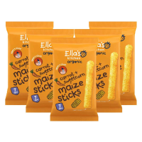5X Ella's Kitchen Biologisch Maize Sticks 7+m Bio Mais & Wortel 16 gr