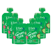 6X Ella's Kitchen Biologisch Knijpfruit 6+m Appel, Peer, Banaan, Kiwi 90 gr