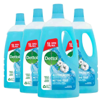 4X Dettol Allesreiniger Power & Fresh Katoenfris 1 liter