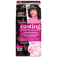 2X L'Oréal Casting Crème Gloss Semi Permanente Haarkleuring 4102 Parelmoer Kastanjebruin