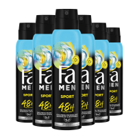6X Fa Men Deodorant Spray Sport 150 ml