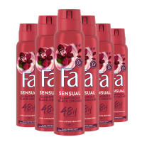 6X Fa Deodorant Spray Glamorous Black Orchid 150 ml