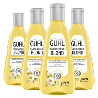 4X Guhl Shampoo Blond Glans & Verzorging 250 ml