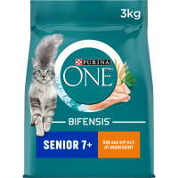 Purina ONE Kattenvoer Droog Senior Kip   Volkoren Granen 3 kg