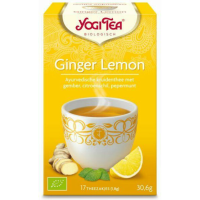6X Yogi tea Biologische Thee Ginger Lemon 17 stuks