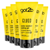 6X Got2b Glued Water Resistant Spiking Gel 150 ml