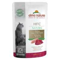 24X Almo Nature HFC Natural Kattenvoer Nat Tonijn & Kip 55 gr