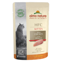 24X Almo Nature HFC Complete Kattenvoer Nat Kitten Kip 55 gr