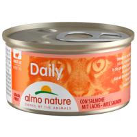 24X Almo Nature Daily Menu Kattenvoer Nat Mousse Zalm 85 gr