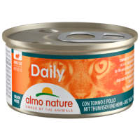 24X Almo Nature Daily Menu Kattenvoer Nat Mousse Tonijn & Kip 85 gr