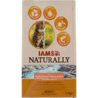 IAMS Naturally Kat Adult North Atlantic Zalm & Rijst 2,7 kg