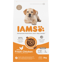IAMS Dog Puppy   Junior Large Kip 3 kg