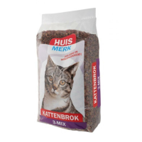 Huismerk Kattenvoer Kattenbrok 3mix 10 kg