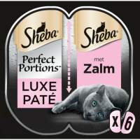 Sheba Perfect Portions Kattenvoer Natvoer Luxe Zalm Paté 112,5 gr
