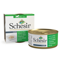 10X Schesir Hondenvoer Nat Blik Jelly Kipfilet 150 gr