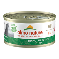 24X Almo Nature HFC Kattenvoer Nat in Gelei Tonijn 70 gr