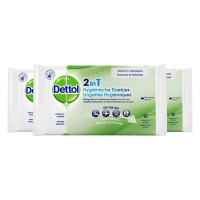 3X Dettol Hygienische Doekjes 2in1 12 stuks