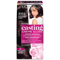 2X L'Oréal Casting Crème Gloss Semi Permanente Haarkleuring 3102 Donker Parelmoer Asbruin