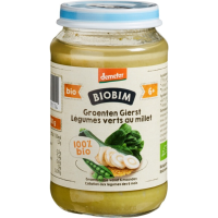 6X Biobim Groentehapje 6+ mnd Groenten & Gierst 190 gr